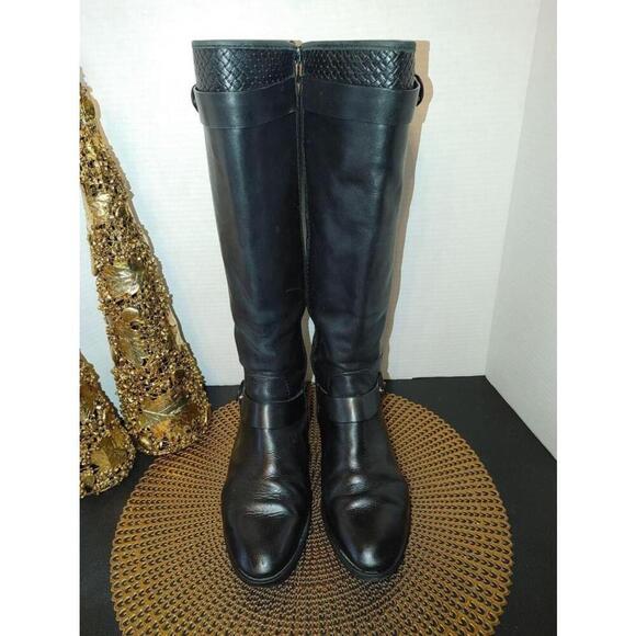 Antonio Melani Leather Boots Size 9.5 - Picture 2 of 7